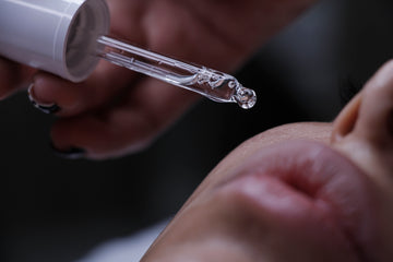 a close up of a person getting a botilage treatment