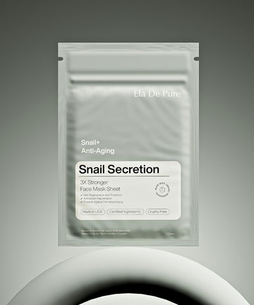 A face mask sheet package with snail secretion.