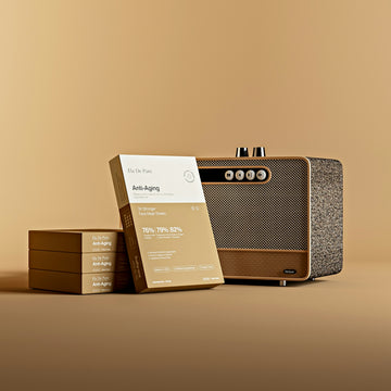 Anti-aging supplements and a stylish audio speaker.
