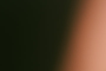Dark green fading to light orange gradient