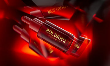 Several red bottles with boldarq label