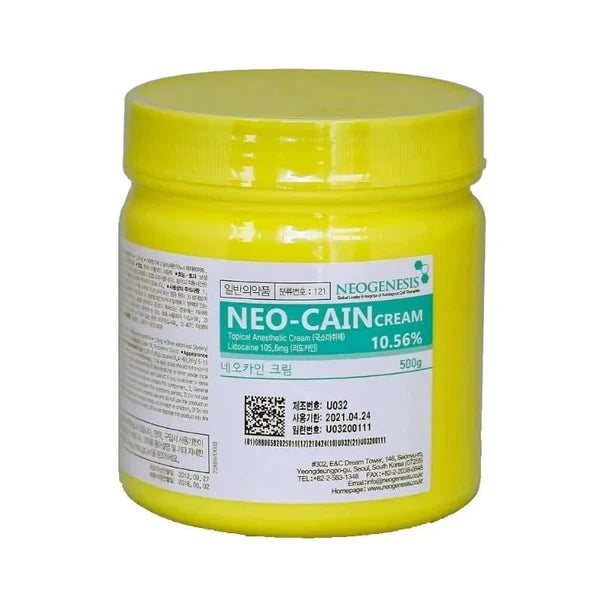 Neo-Cain Cream 500g (10.56% Lidocaine) | Professional Bulk Numbing Cream for Clinics